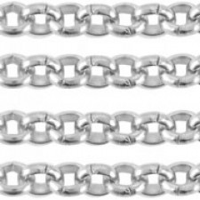 DQ Metal jasseron chain 3mm Antique silver